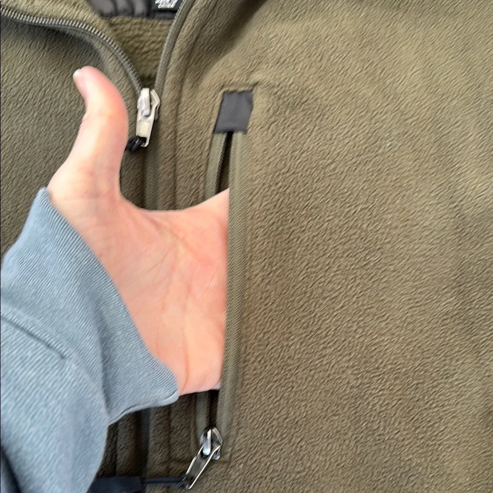 NWOT London Fog Men’s Green Fleece Zip Up Shirt, Fall, Zipper Pockets, Size L - Picture 5 of 17